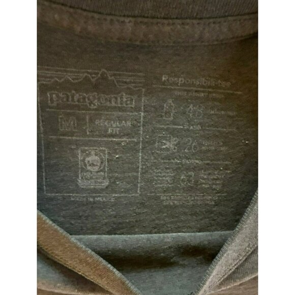 Patagonia Men's Heathered Green Responsibill Tee Long Sleeve Size M - Picture 5 of 11
